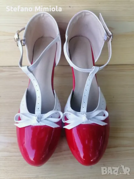 Червени обувки N 44, снимка 1