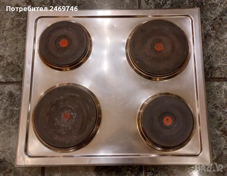 Кухненски плот хром BOSCH за вграждане с 4 бързо нагряващи котлона , снимка 1