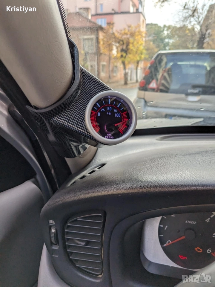 Уред за измерване на налягане на маслото със стойка, снимка 1