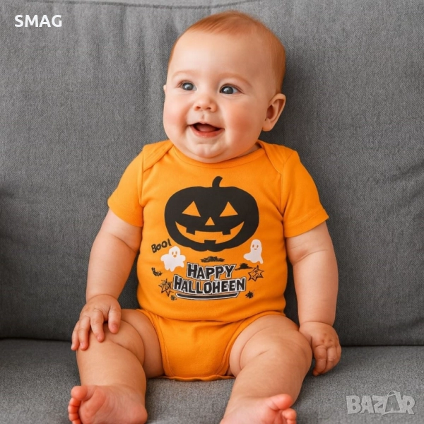 Бебешко боди Happy Halloween / Хелоуин_1244060, снимка 1