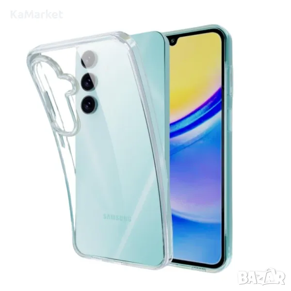 Силиконов кейс MBX, За Samsung Galaxy A16, Прозрачен, снимка 1