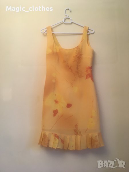 Лятна рокля (жълта), стил 90-те, българско производство, 20 лв, снимка 1