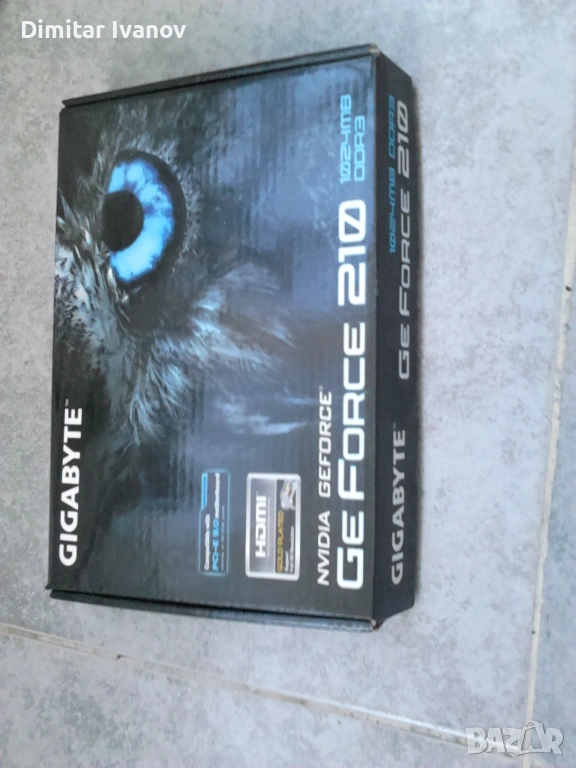 Видео карта: Gigabyte GeForce 210 DDR3 1024mb - с HDMI изход, снимка 1