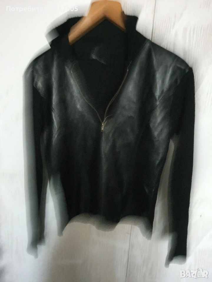 кожена зимна блуза, снимка 1