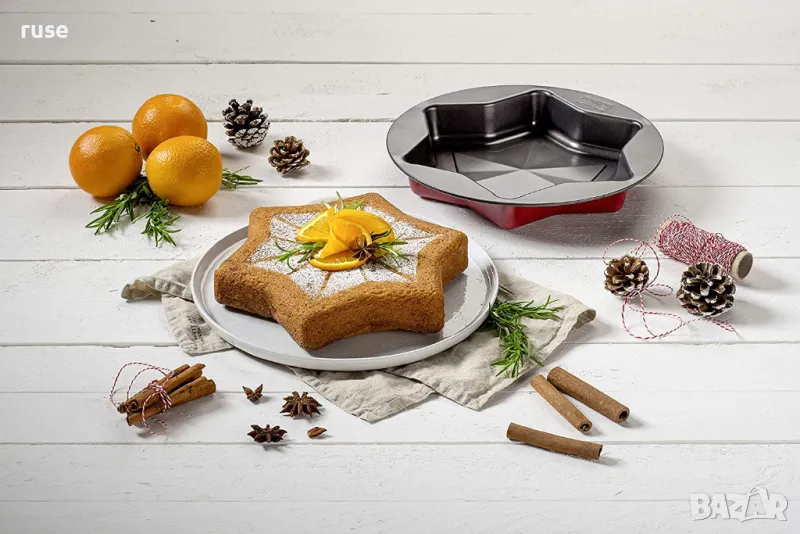 НОВИ! Коледна форма Zenker Звезда торти кексове пайове Ø27.5х4.5см, снимка 1