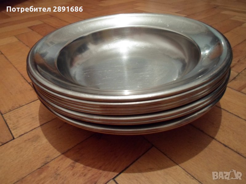 Дълбоки чиний от алпака, снимка 1