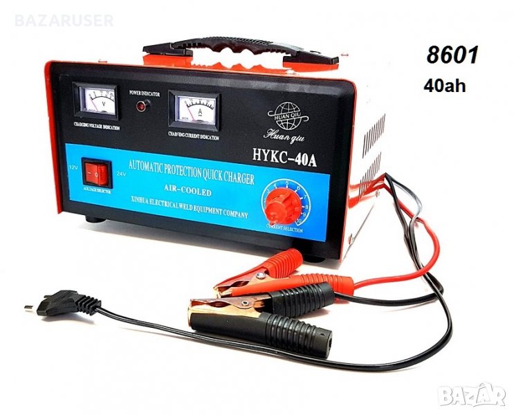ЗАРЯДНО ЗА АКУМУЛАТОР 40A -8601  6V/12V/24V, снимка 1