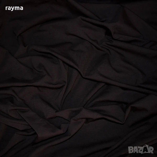 -70% Плат кафяво памучно трико, снимка 1