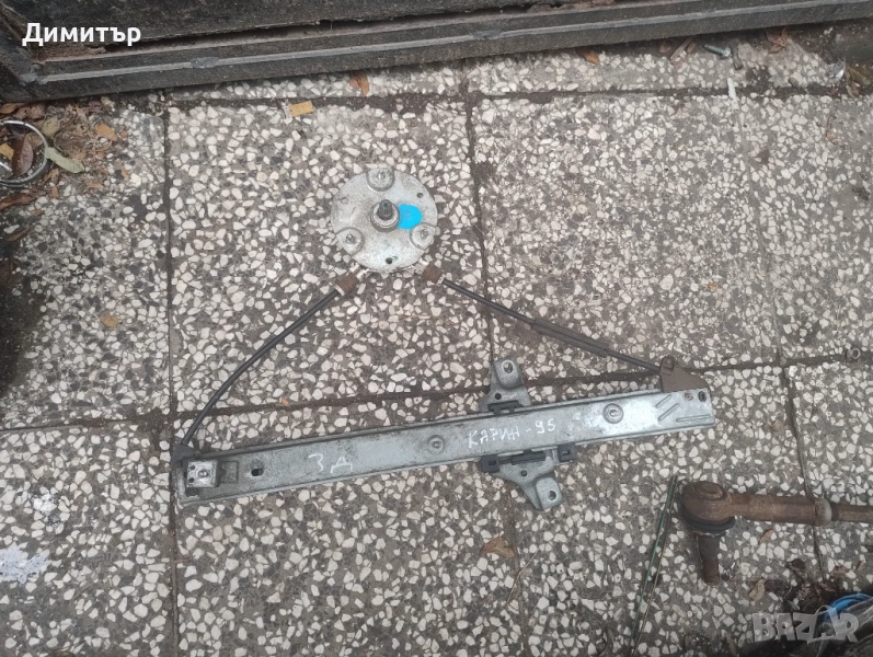 Стъкло Повдигач Заден Десен За Тойота Карина 1995г / Toyota Carina 1995y, снимка 1