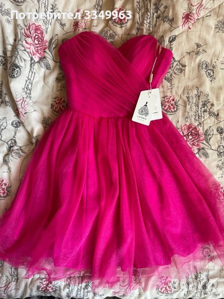 Розова парти рокля , снимка 1