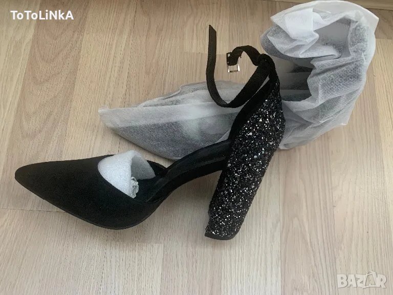 Нови дамски обувки с дебел ток, снимка 1