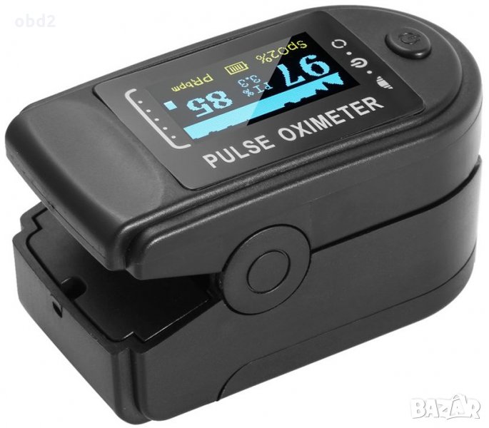 Пулсов оксиметър за измерване на пулс, сатурация(SpO2) и PI, снимка 1