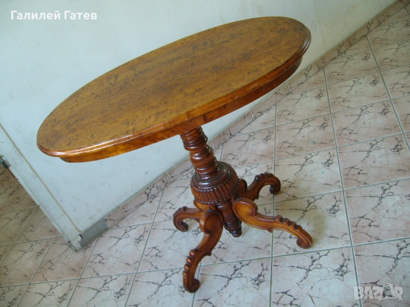 Старинни Маси за Хранене - Орехови, снимка 1