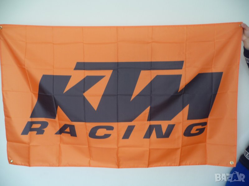 KTM знаме флаг КТМ Racing team рекламно кросов мотор мотори мотокрос, снимка 1