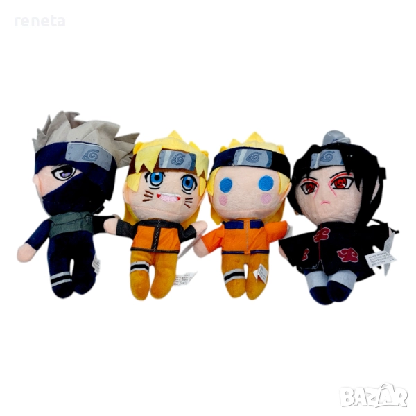 Комплект играчки Наруто, Текстилни, 4 броя , 20х10 см, снимка 1