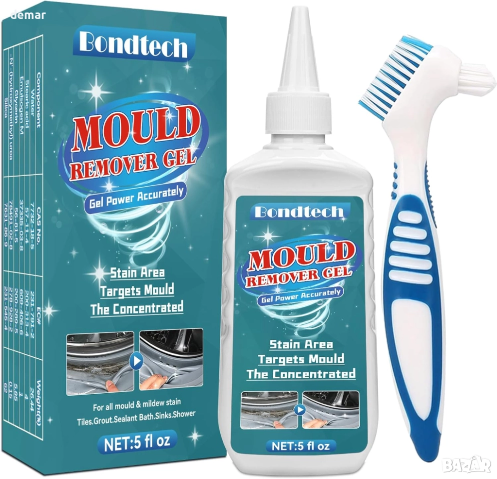 Гел за премахване на мухъл, препарат за премахване и почистване на мухъл и плесен, 150 гр, снимка 1