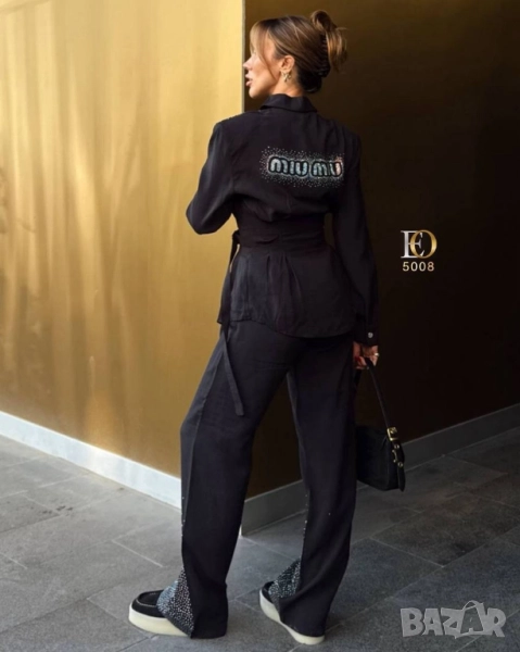 дамски комплекти яке и панталон деним miu miu , снимка 1