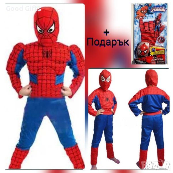 Детски костюм на Спайдърмен + ръкавица, снимка 1