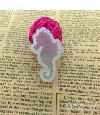 Малко Морско Водно конче прозрачен силиконов молд форма фондан шоколад смола гипс, снимка 1