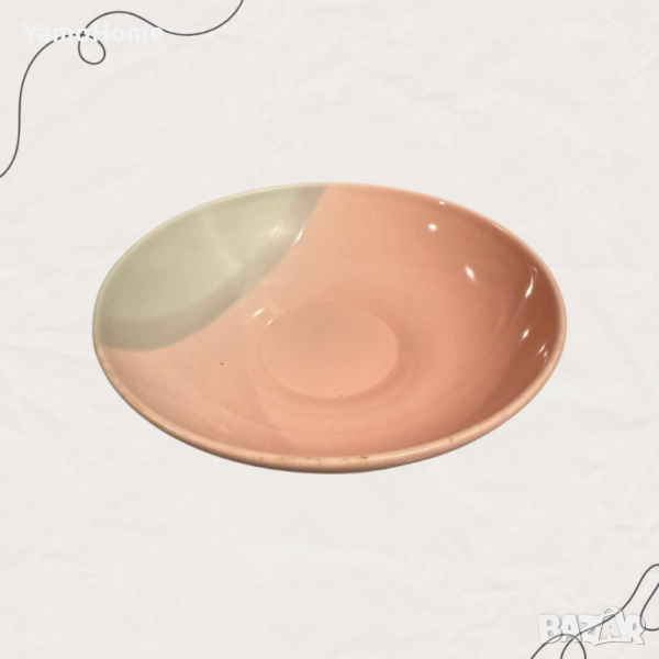 Чиния „Розов залез“ – 15 см, снимка 1