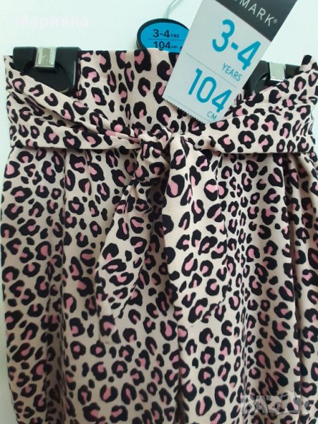 нов летен панталон за момиче 3-4год., снимка 1