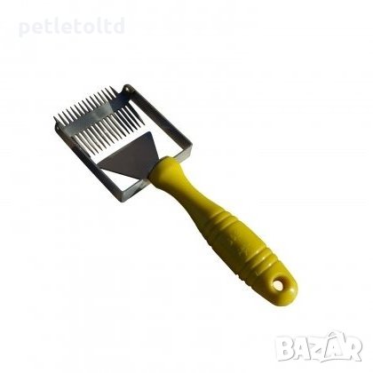 Пчеларска вилица за ръчно разпечатване (с двойни зъби от неръждаема стомана), снимка 1