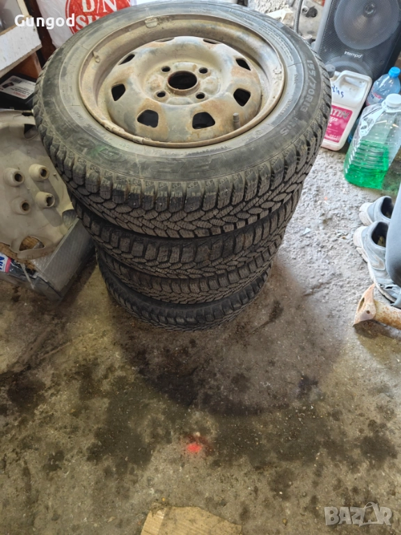 4бр. Зимни гуми с джанти 155/70/13 за KIA, Hyundai и др., снимка 1