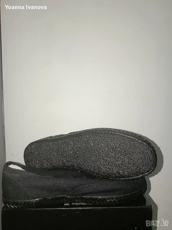 Черни платнени обувки, снимка 1
