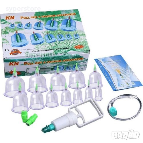 Вендузи за лечение 12бр комплект Digital One SP00490 вакуумни качествени, снимка 1