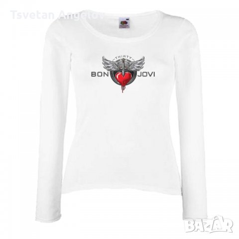Дамска тениска BON JOVI 1, снимка 1 - Тениски - 31964541