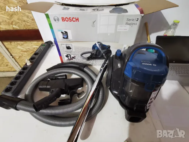 Прахосмукачка без торба Bosch 3A BGC05AAA2, 700W, 1.5 л, Филтър PureAir