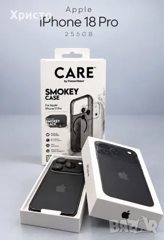 НОВ!!! Apple iPhone 18 Pro, 256GB, 5G, Black + ПОДАРЪК ГРЪБЧЕ!