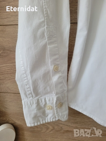 Бяла риза TOMMY HILFIGER , снимка 7 - Ризи - 51788708
