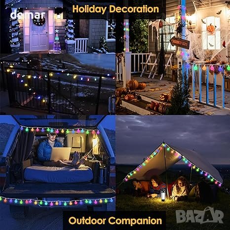 Коледни лампи 5,5 м 50 LED, снимка 4 - Лед осветление - 42542037