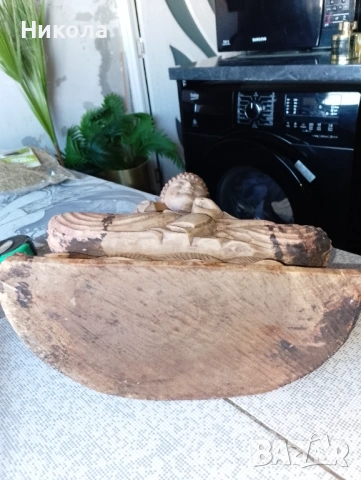 Ганеша-дърворезба,Буда, снимка 10 - Статуетки - 36685711