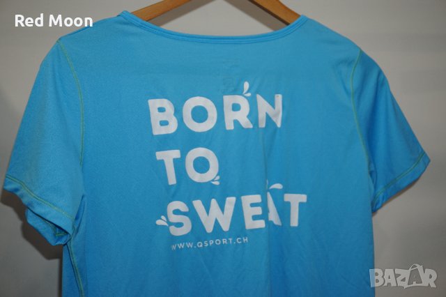 Дамска Спортна Тениска Salomon Born To Sweat Размер L, снимка 5 - Тениски - 42193508