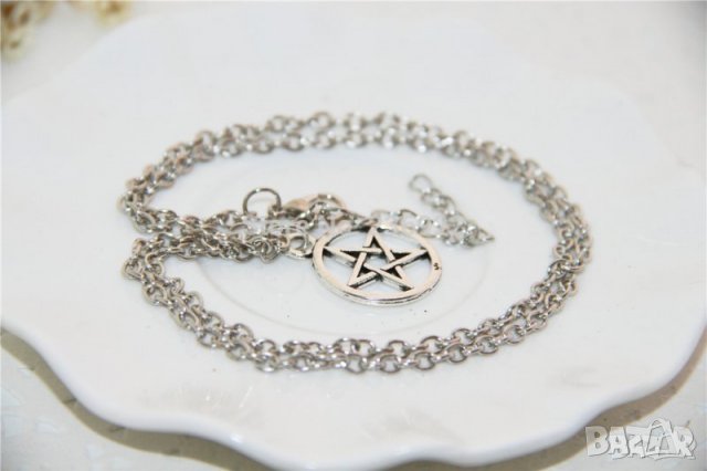 Колие с пентаграм за защита и енергийно усилване! - М, снимка 4 - Колиета, медальони, синджири - 31864516