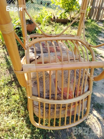 Комплект от два стола и маса от ратан, снимка 18 - Столове - 40134449