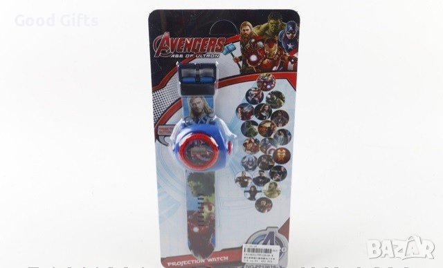 Детски часовник с проектор, Avengers , снимка 3 - Друга електроника - 42792367
