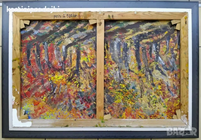 Голяма маслена картина рисувана с маслени бои върху платно, снимка 8 - Картини - 49997940