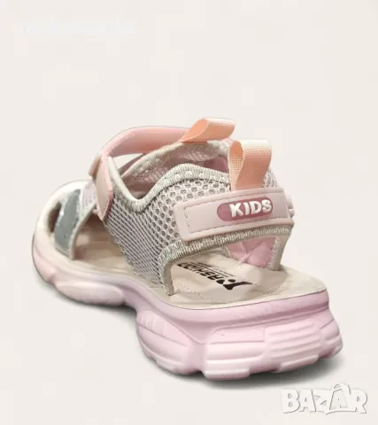 Детски спортни сандали в розово със затворена пета и удобна подметка – 30211 pink, снимка 5 - Детски сандали и чехли - 50178102