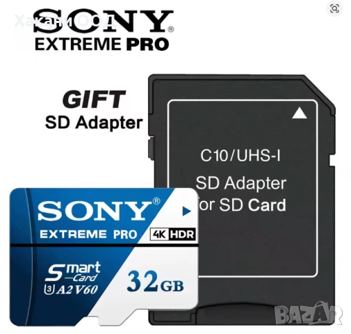 SONY SD  V60 Mikro TF SD 32GB, снимка 2 - HD камери - 54036042