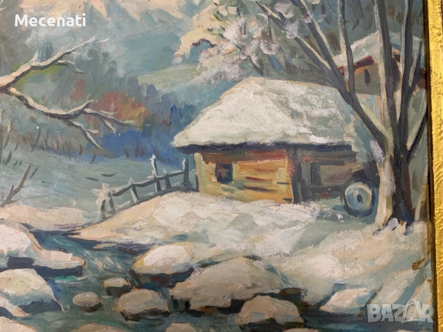 НИКОЛАЙ ИЛИЕВ масло, пейзаж, снимка 4 - Картини - 53124130