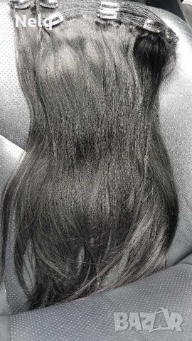 Екстеншъни с клипси, снимка 4 - Аксесоари за коса - 30725283