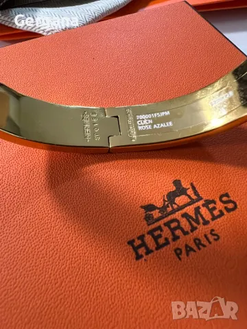 Сива гривна Hermes, снимка 4 - Гривни - 48044100