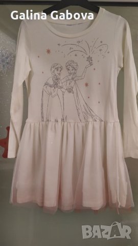 Детска рокля с Елза и Ана, снимка 1 - Детски рокли и поли - 26543005