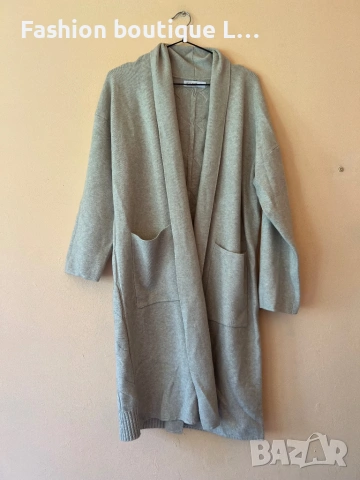 Нова дълга жилетка с джобове размер L / XL състав 55% памук 25% кашмир 10% вълна 10% еластант ❤️❤️❤️