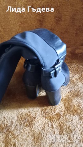 Дамски ботуши-черни, снимка 4 - Маратонки - 44179172