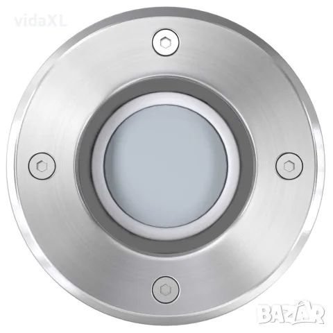 vidaXL Градински LED лампи за вграждане в земя, 3 бр, кръгли, снимка 6 - Външни лампи - 56147522
