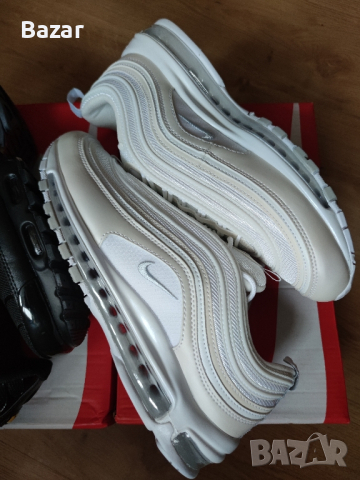 Nike Air Max 97 Pearl White TN Black Размер 45 Номер 29см Обувки Мъжки Маратонки, снимка 5 - Маратонки - 44780064